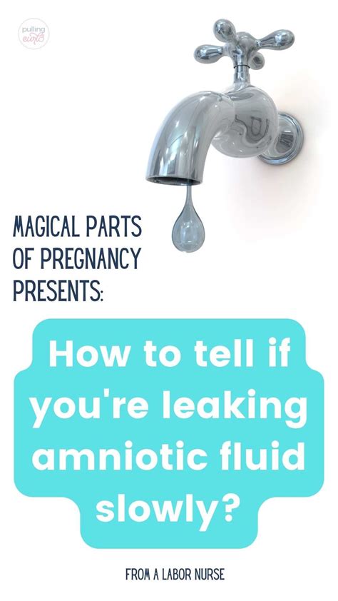 leaking fluid pregnancy|Leaking Amniotic Fluid: How to Tell